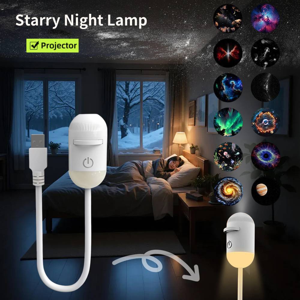 Mini Electronics Gadgets - Mini Galaxy Star Projector Night Light