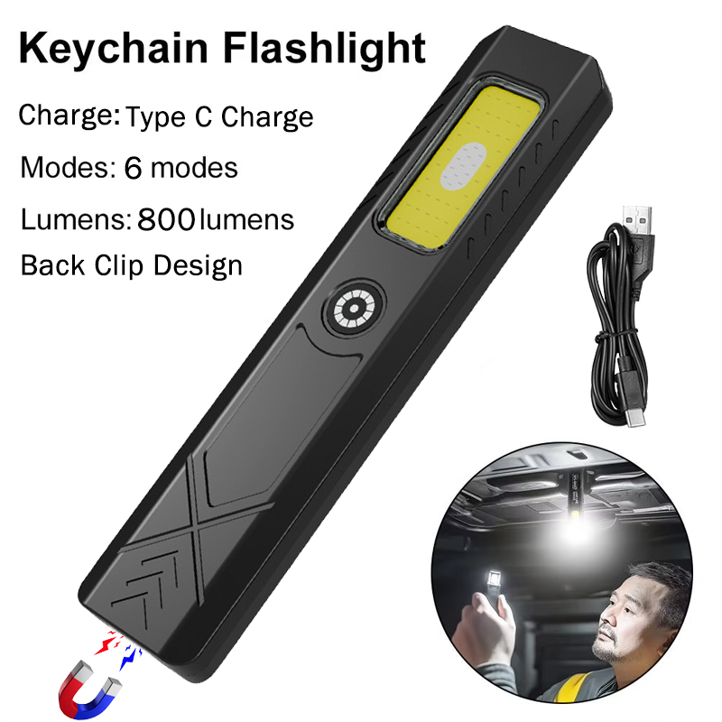 Mini Electronics Gadgets - LED Hat Clip Flashlight USB-C Rechargeable