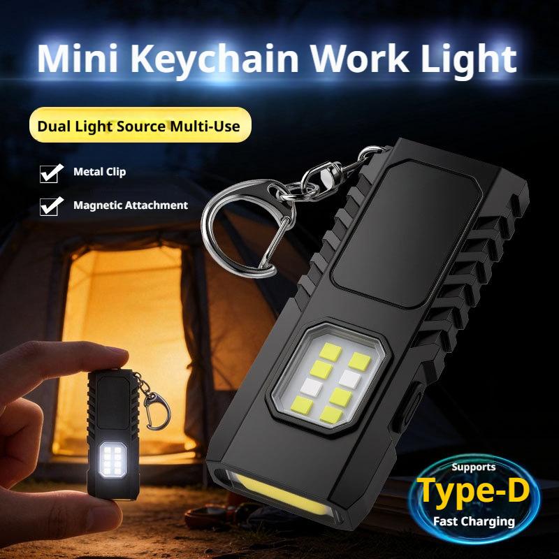 Mini Electronics Gadgets - Mini Edc Keychain Flashlight USB Rechargeable
