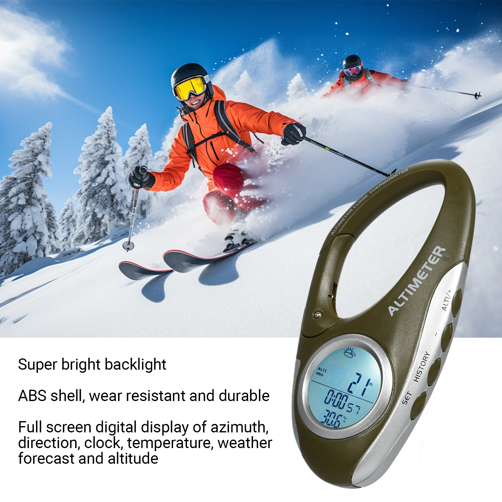 Electronic Altimeter Carabiner - Electronics And Gadgets Ce 评论和价格