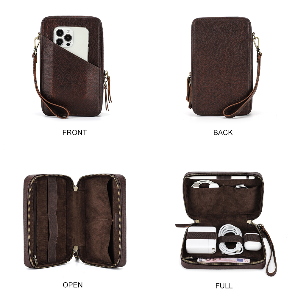 Genuine Leather Portable USB D - Electronics And Gadgets With A 评论和价格