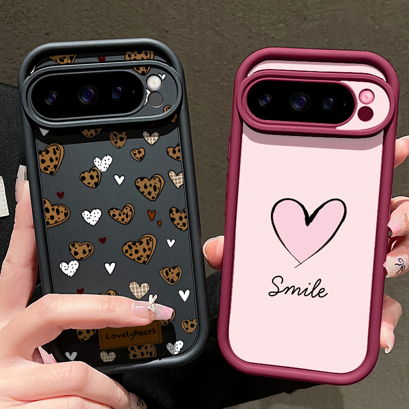 Love Heart Patterned TPU Phone - Google Pixel 8A 评论和价格