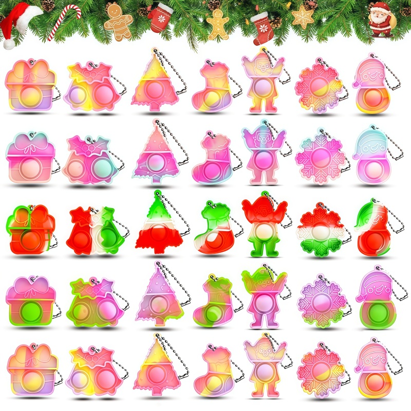 20pcs Mini Pop Keychains Stres - Electronics Latest Gadgets 评论和价格