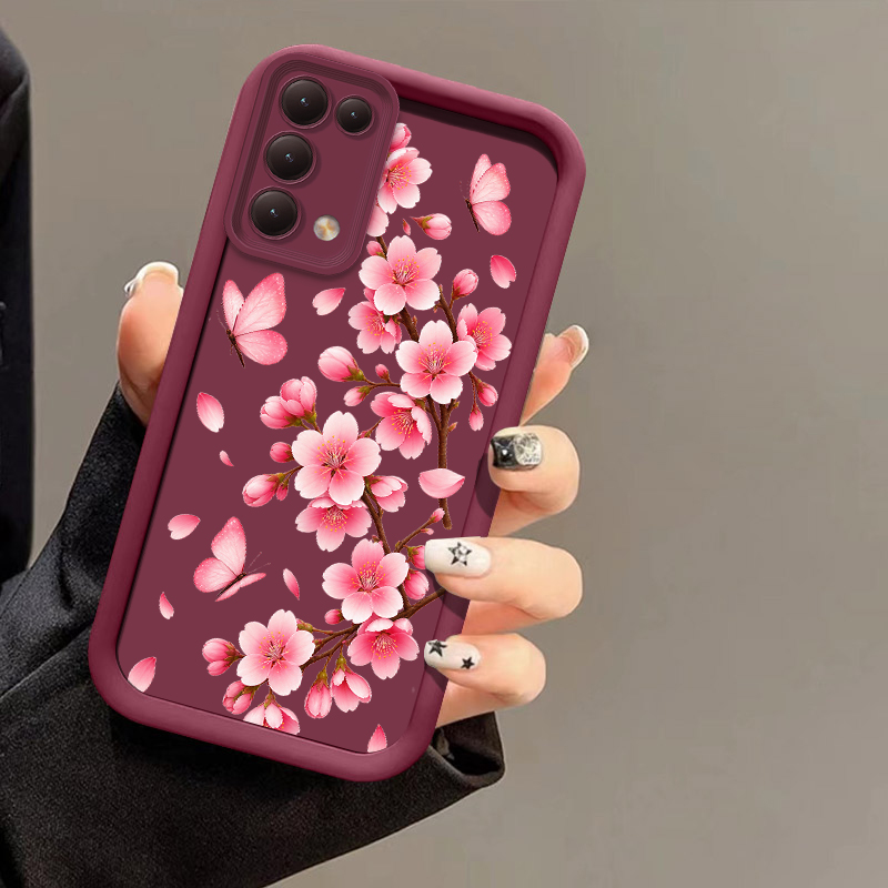 Pink Flower Print Phone Case F - Realme Note 50 评论和价格