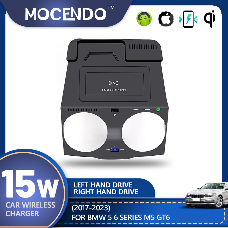 For BMW 5 6 Series G30 G38 G32 - Wireless Phone Charger Pad 评论和价格